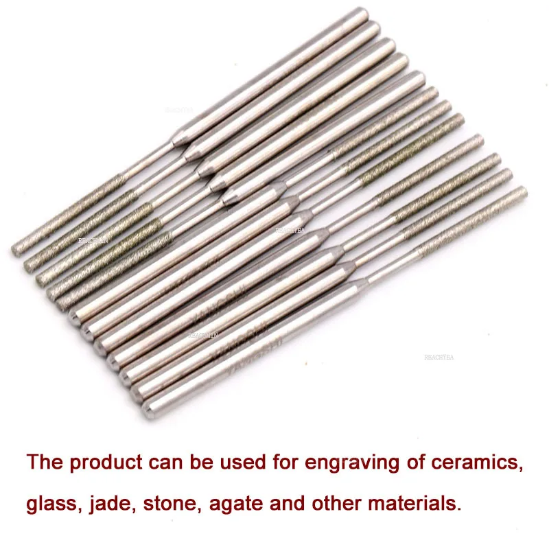 

5pcs 1.5mm-8mm Cylinder Grinding Head Cutting Jade Glass Stone Ceramic Diamond CBN Point Bit Set Rotary Carving Tools PTYZ