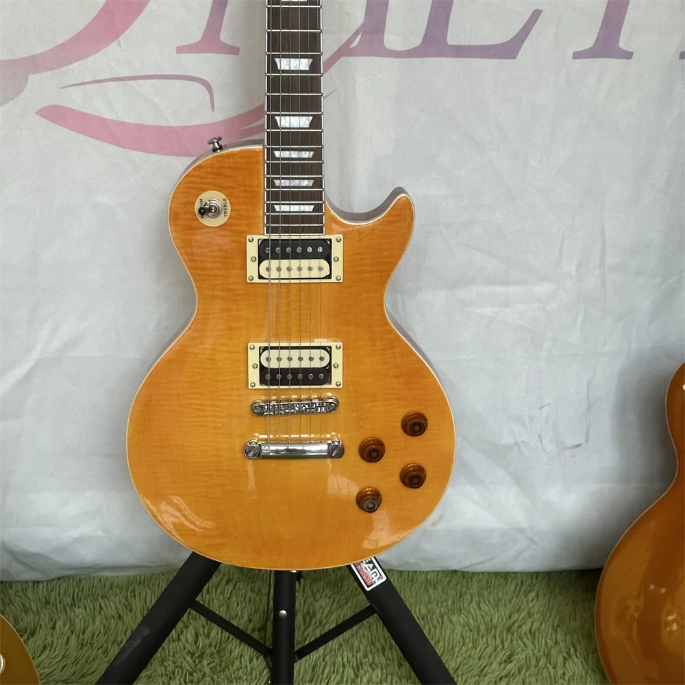 

Orange LP 6 String Electric Guitar Solid Body Fretboard Free Ship