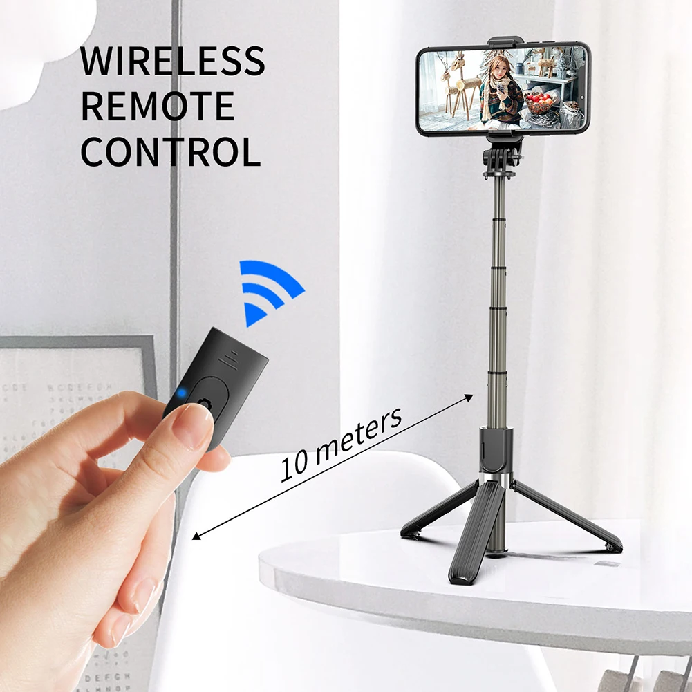 

Tripod Mobile Phone Holder Bluetooth-compatible For Phone Tripod Monopod Selfie Remote Stick For Smartphone Iphone Tripode