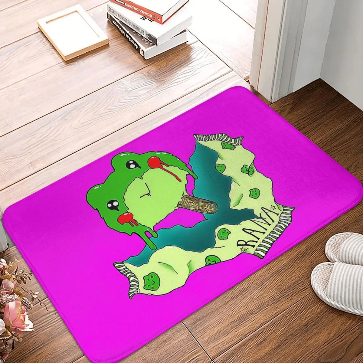 

Забавный Интересный нескользящий коврик лягушка Froggie, коврик для ванной, палочка для мороженого, коврик для прихожей, декоративный домашний...