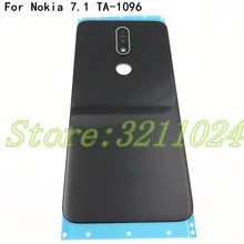 Original Glass New Back Cover For Nokia 7.1 TA-1100 TA-1096 TA-1095 TA-1085 TA-1097 Glass Rear Battery Cover Housing