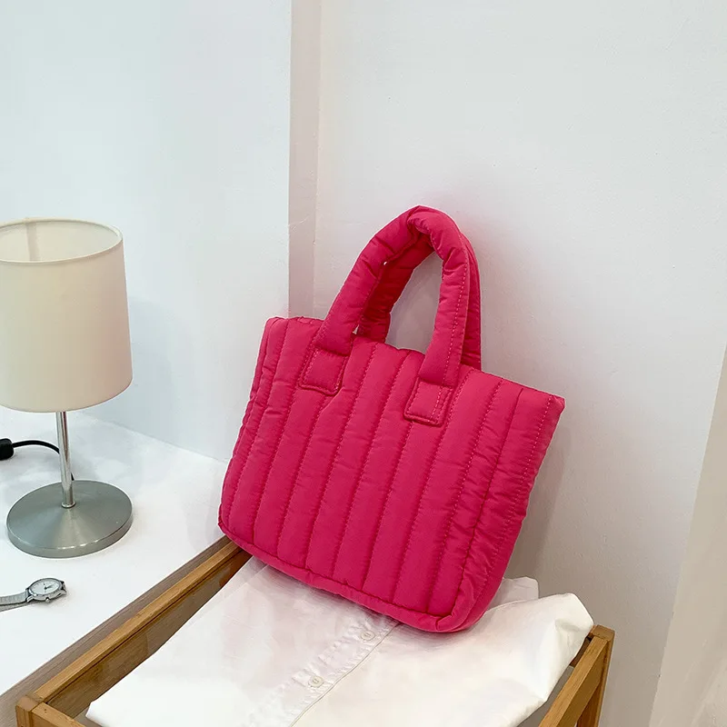 Мягкая нейлоновая хозяйственная сумка-тоут через плечо для женщин 2023 корейская