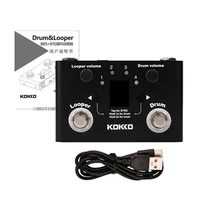 1pc circle loop pedal stereo looper guitar pedal 11 mins looper station with drum machine 30 drum grooves tap tempo