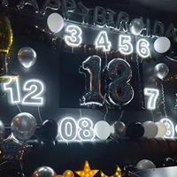 ineonlife birthday number neon sign custom letters lamps bar decorations led bedroom home room wedding party present wall decor