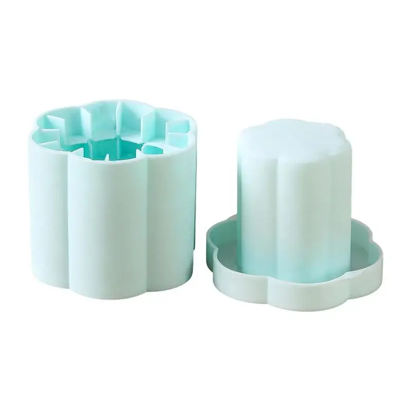 

Silicone Ice Cube Moulds 3D Cylinder Silicone Ice Cube Tray Maker Cup With Lid Easy-Release Press-Type Ice Maker Cup For Beer