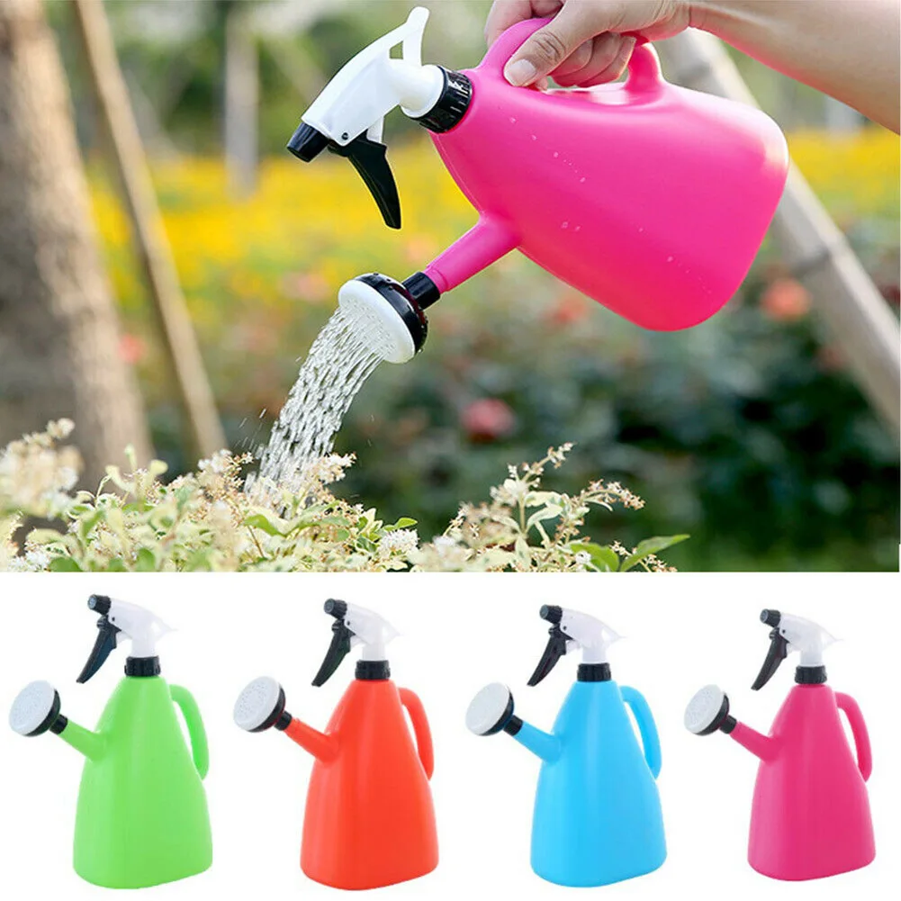 

Hot Sale 2 in 1 Plastic Watering Can Indoor Garden Plants Pressure Spray Water Kettle Adjustable Sprayer 1L Water Cans Watering
