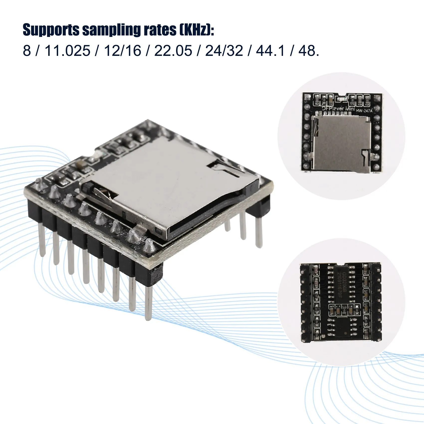 DFPlayer мини-модуль MP3-плеера для Arduino черный