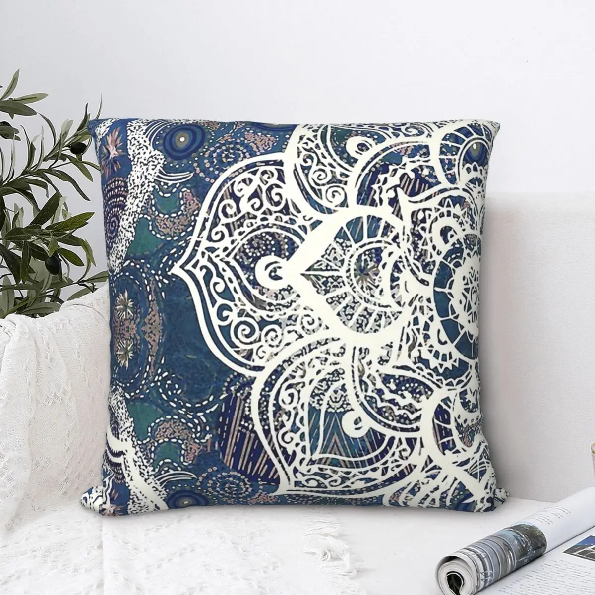 

Mandala Decor Throw Pillow Case Australian Aboriginal Art Cushion Home Sofa Chair Print Decorative Hug Pillowcase