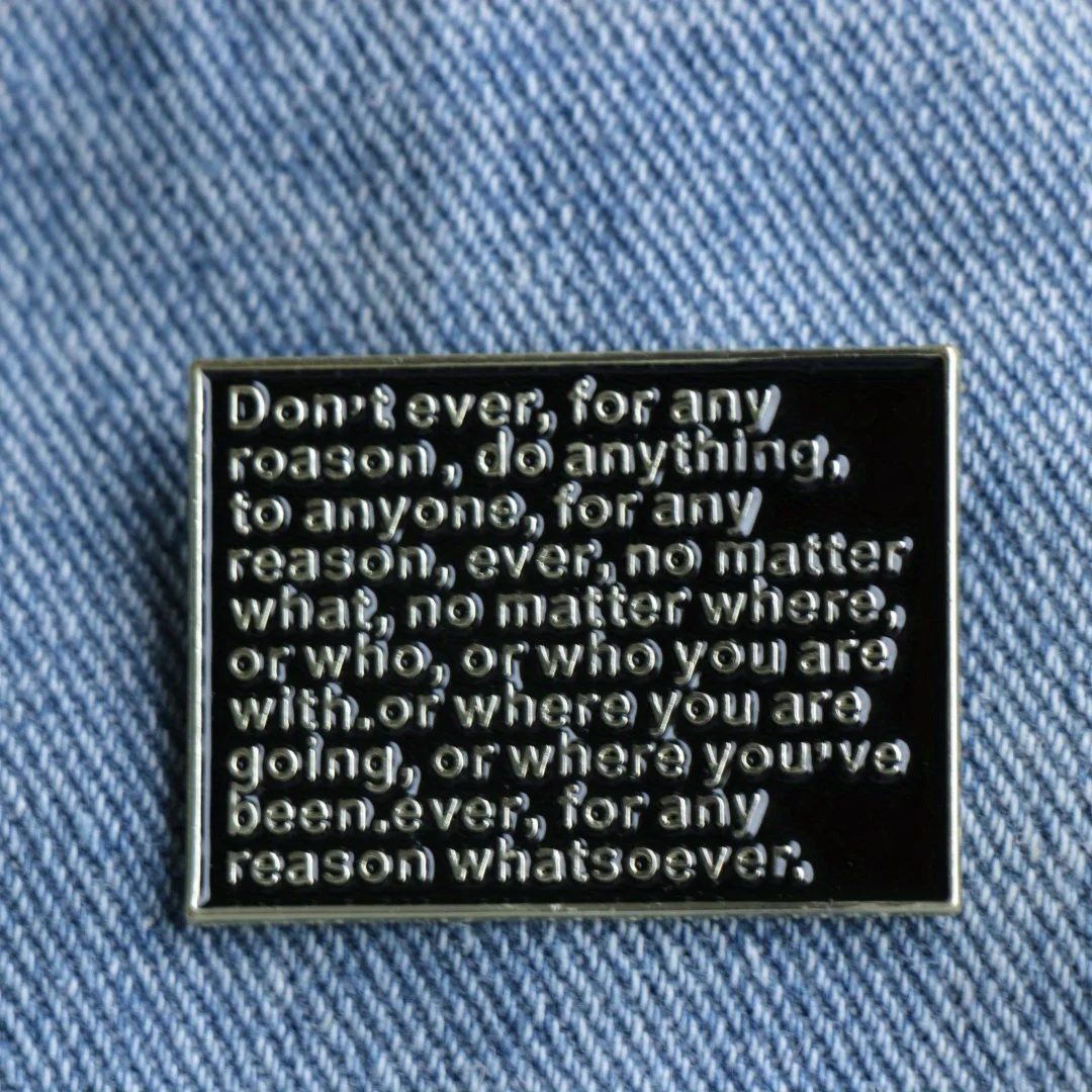 Интересная индивидуальная фраза эмалированная булавка креативный значок на