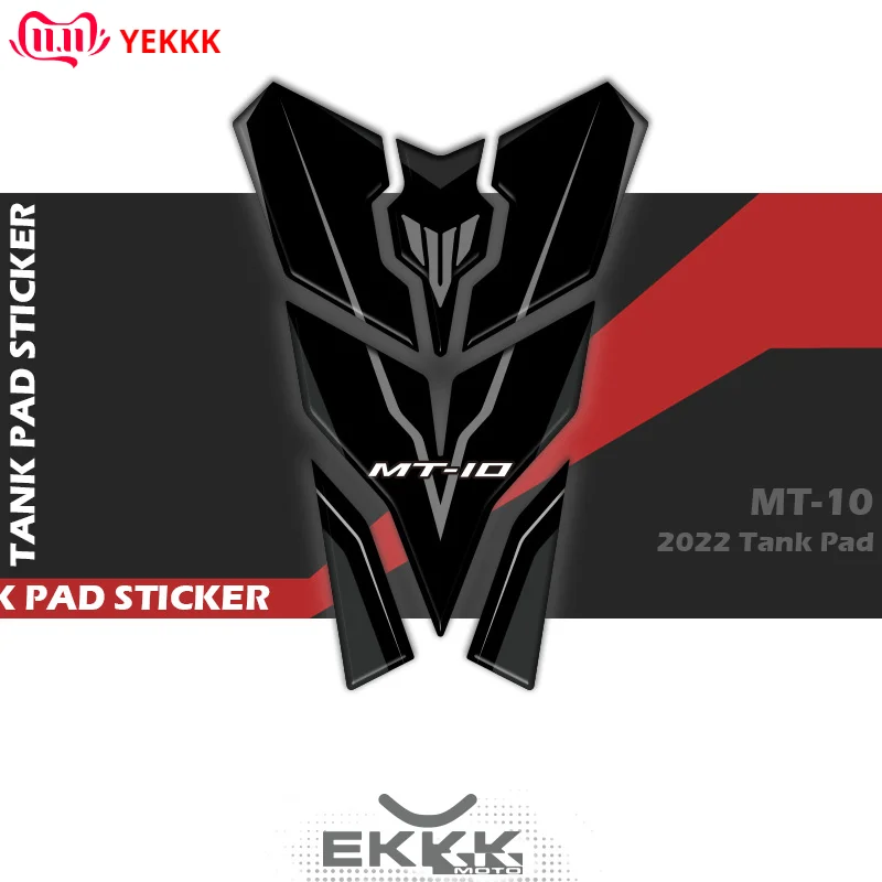 

For YAMAHA MT-10 2022 MT-10SP Tank Pad GP-789 Motorcycle 3D Fuel Tank Protection Sticker Decal MT-10 FZ-10 SP LOGO