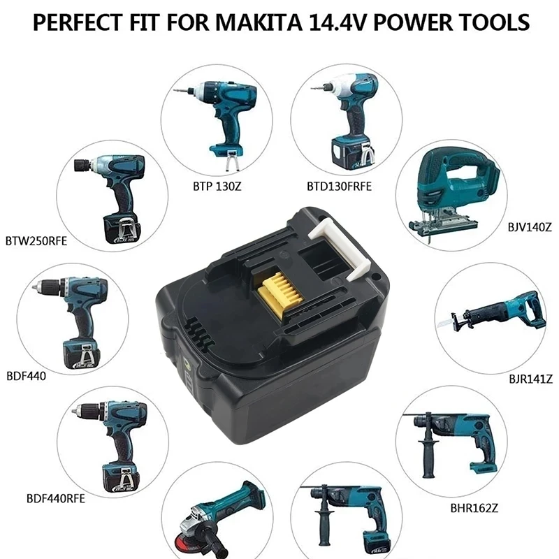 14 4 В 12800 мА · ч аккумулятор для сверла Makita BL1430 запасной перезаряжаемый