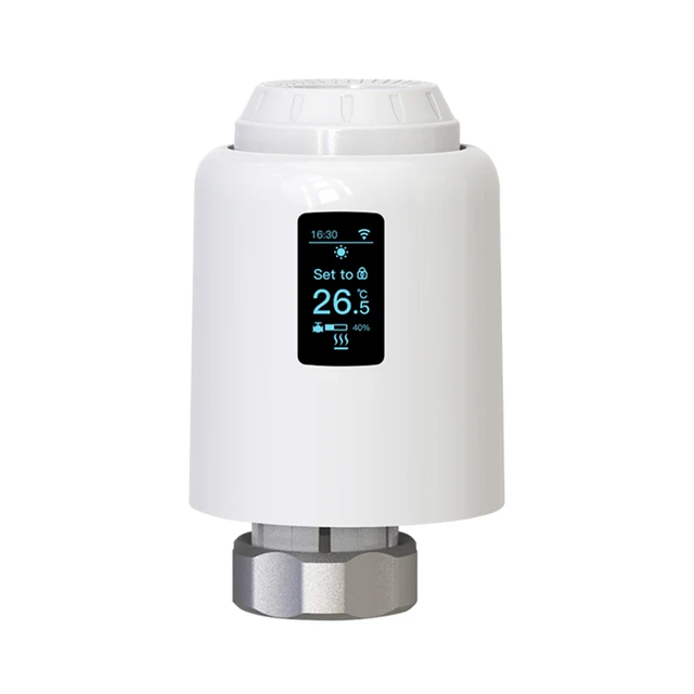 

Термостат для смарт-поисковиков TRV, термостат с головкой клапана радиатора, Электрический термостат для Google Tuya Zigbee, радиальный клапан