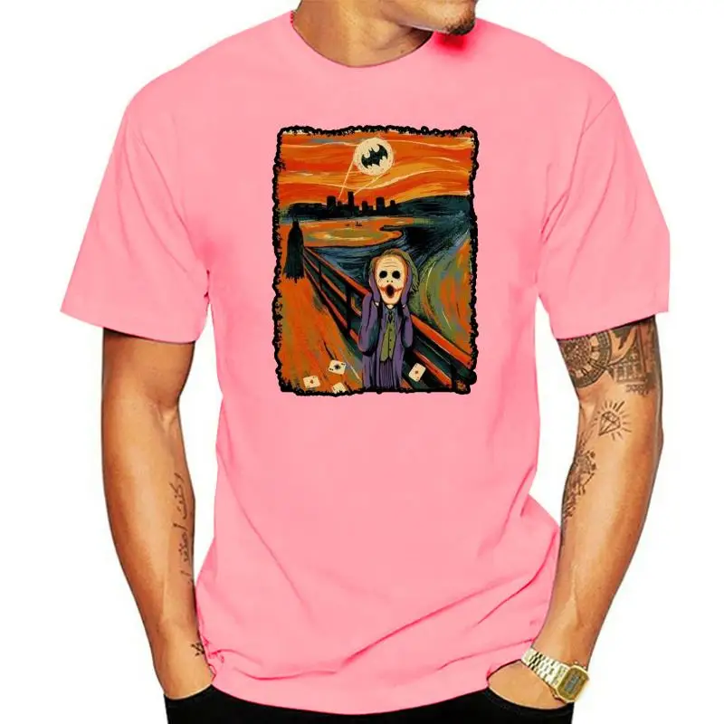 Мужская футболка с принтом Джокер в Эдвард Munch's The Scream новинка женская