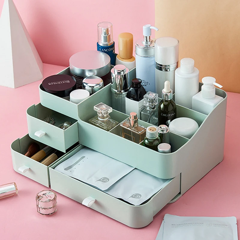 

Makeup Organizer Dormitory Desktop Storage Drawer Skincare Organizer Home Accessories Lipstick Brush Cosmetic Organizer
