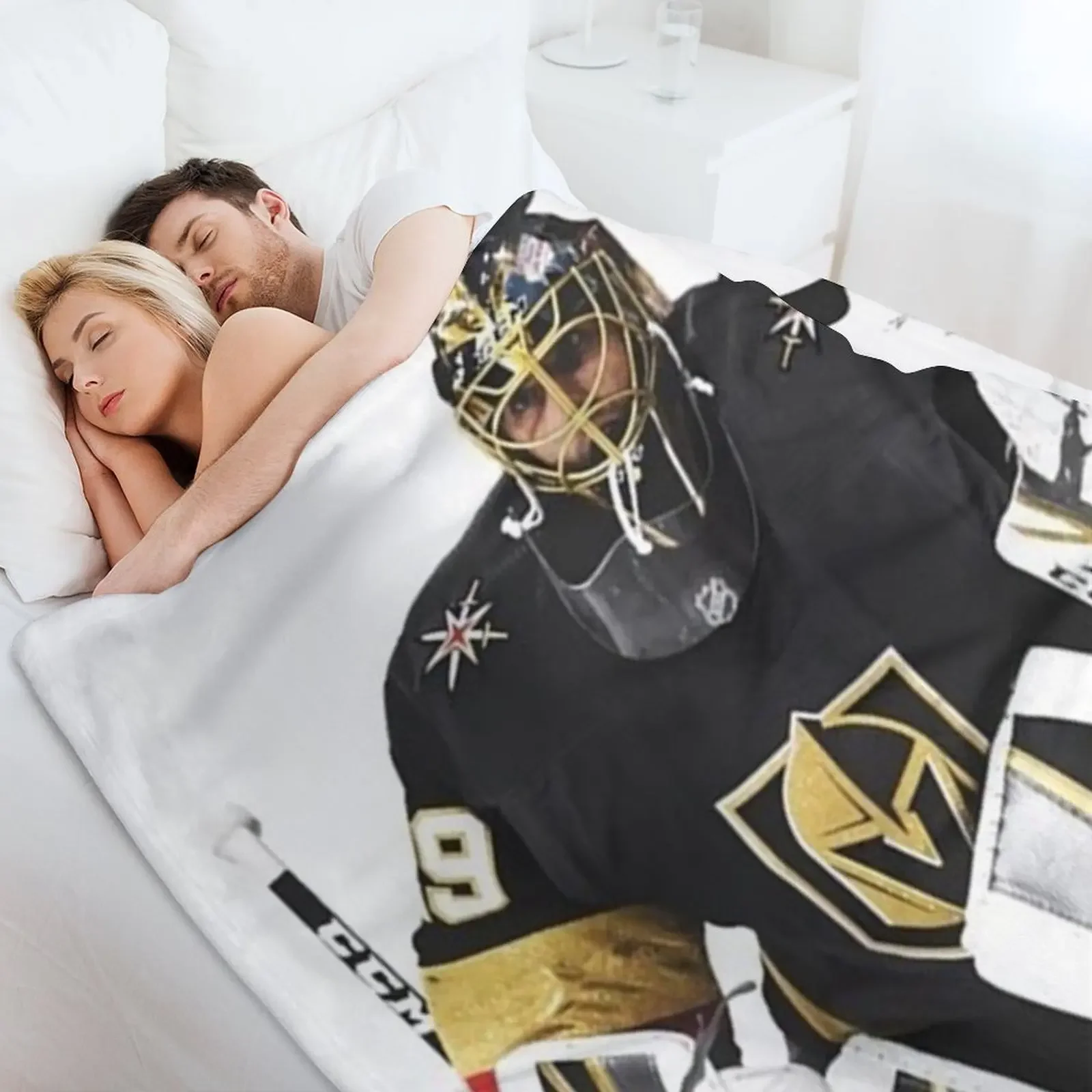 Marc-Andre Fleury Throw Blanket Flannel Soft Plaid cosplay anime Blankets