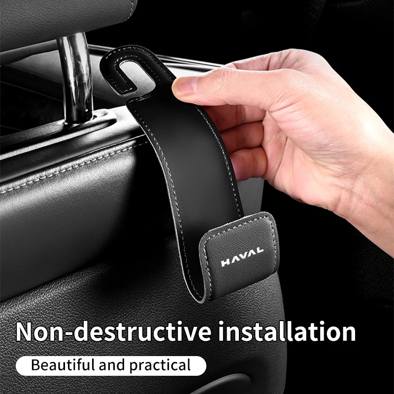 Car Seat Back Leather Hidden Hook Rear Sundry Organiser For Toyota Harrier TRD Prado RAV4 Auris CHR Corolla Camry Reiz Sequ