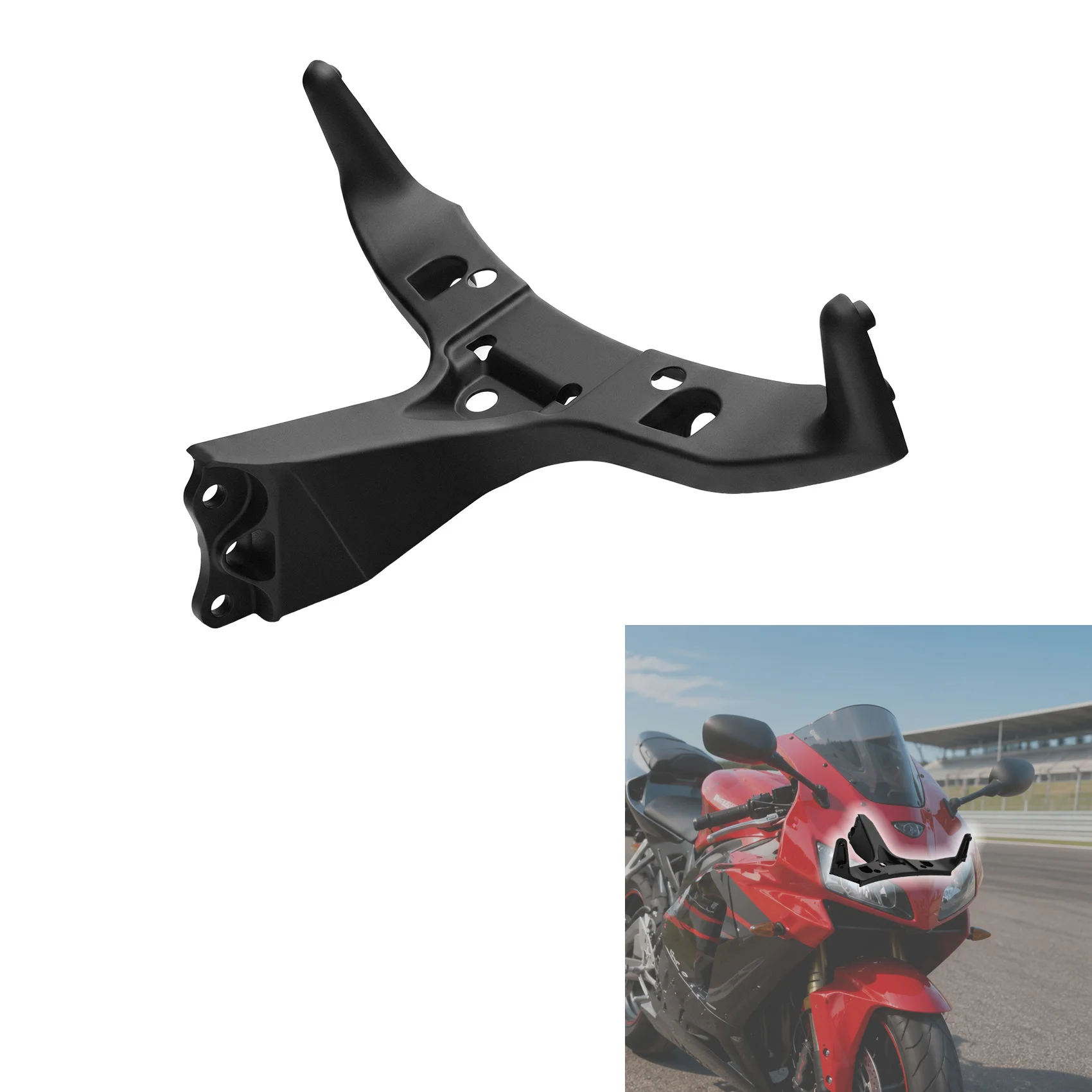 Черный передний верхний кронштейн для крепления фары для мотоцикла Honda CBR 600RR 2003 2004 2005 2006 (art.: 3920d9ccb3fdb) - 3920d9ccb3fdb