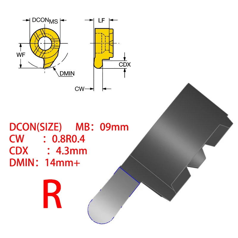 

Фрезы для нарезки канавок MG06, MG07, MG08, MG09, MG11 из пружинной стали