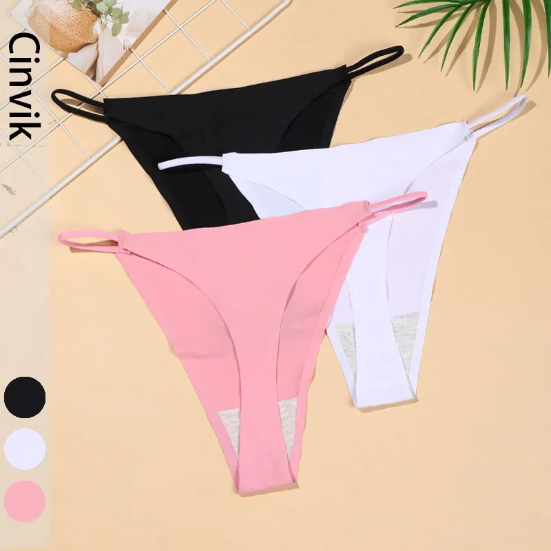 

Plus Size Sexy G-String Women Panties 2Pcs Low-Rise Thongs Lingerie Underwear Summer Female Brief Soft And Comfortable Underpant