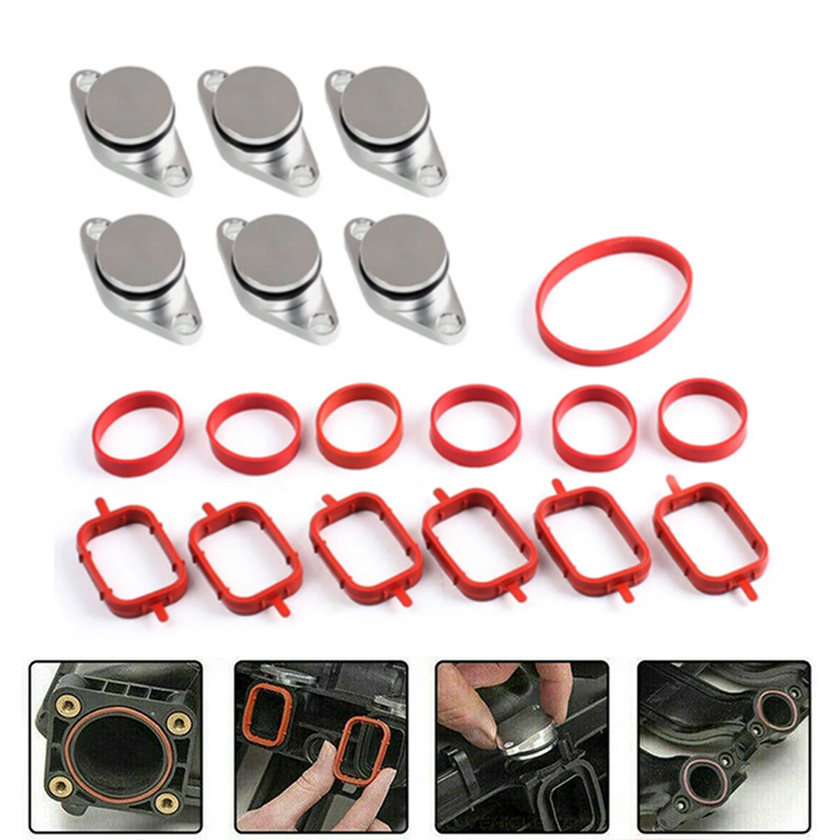 

new 6pcs 33mm Diesel Swirl Flap Blanks Repair Kit for BMW M57 E60 Aluminium Swirl Flap Replacements Removal Blanks Delete Tool