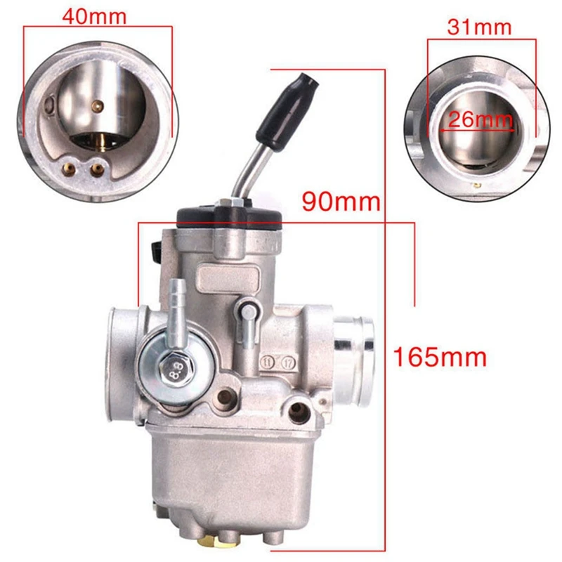 Карбюратор dell'oto Dellorto PHBL 26BS R2841 26 мм КАРБЮРАТОР для двигателя Carb 50Cc-300Cc с ходом 2/4