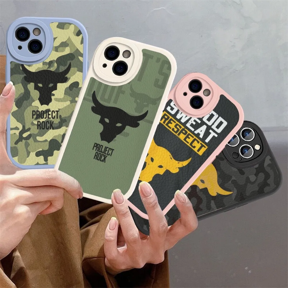 The R-Rock D-Dwayne J-Johnson Phone Case Hard Leather For iPhone 16 15 14 13 12 Mini 11 Pro Max Xs X Xr 7 8 Plus Fundas