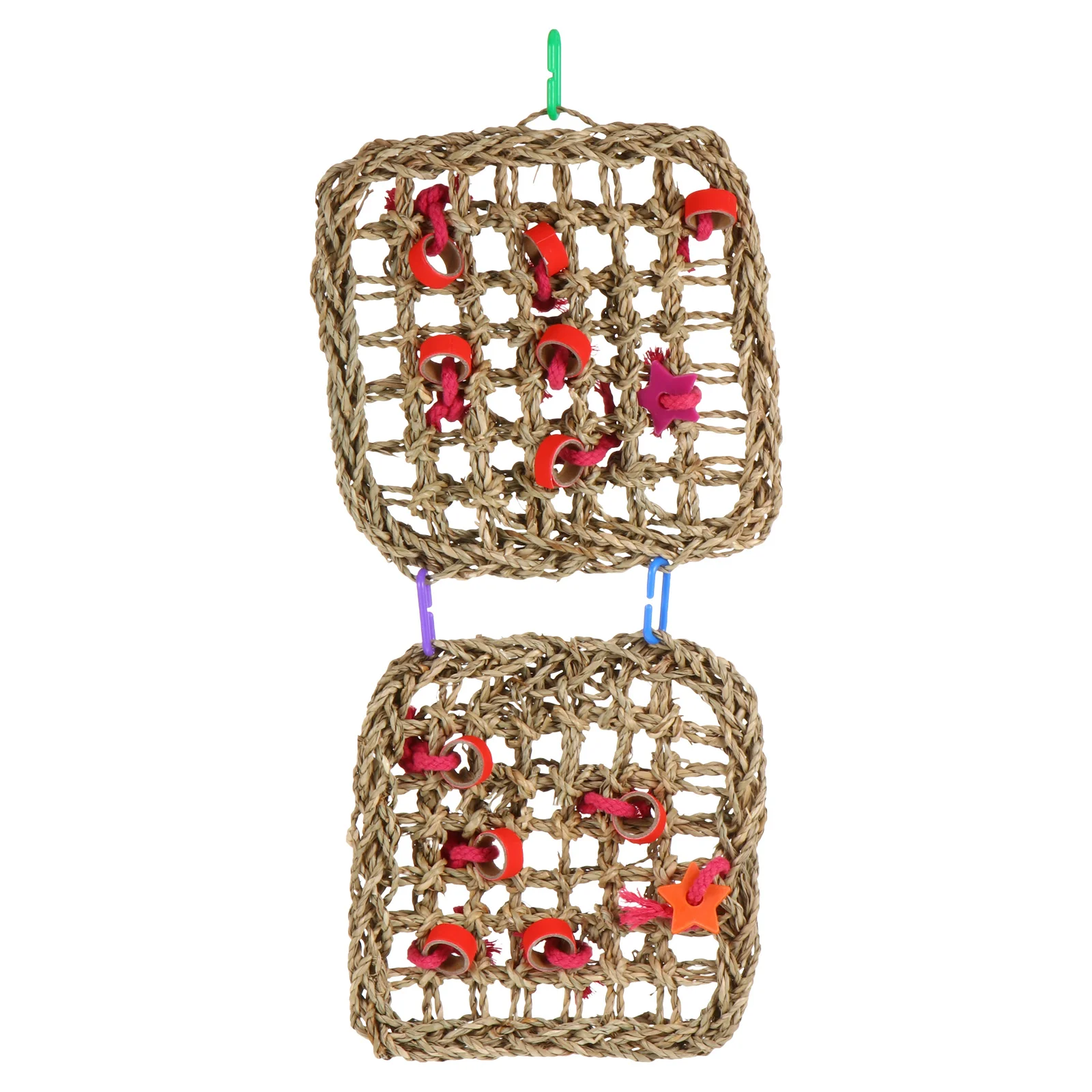 

Rabbit Hamster Climbing Net Pet Rattan Chewing Net Pet Cage Hanging Toy