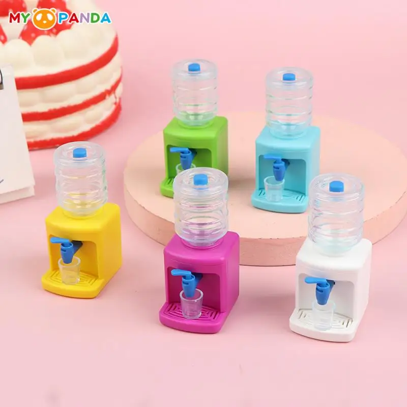 

1/12 Dollhouse Mini Water Dispenser Doll Accessories Mini Dollhouse Diy Decor Simulation Kitchen Furniture Toy For Kids Gift