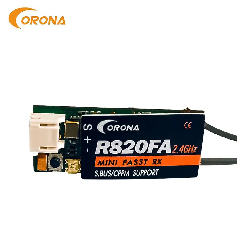 Ресивер Corona R820FA 2 4 ГГц FUTABA FASST совместимый с 10C 12FG 14SG 16SZ 16SG 18SZ для радиоуправляемого