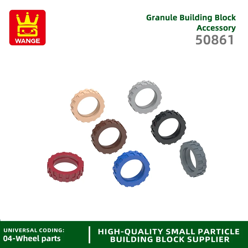 Wange 50861 100 г/92 шт. строительные блоки для мотоциклетных шин Moc цветные аксессуары