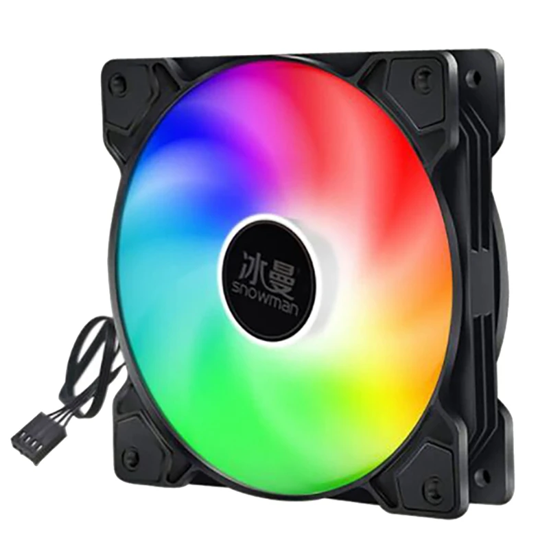 

SNOWMAN 4PIN PWM Computer Case Fan 12Cm Silent RGB Desktop Case Cooling Fan CPU Fan PC Fan
