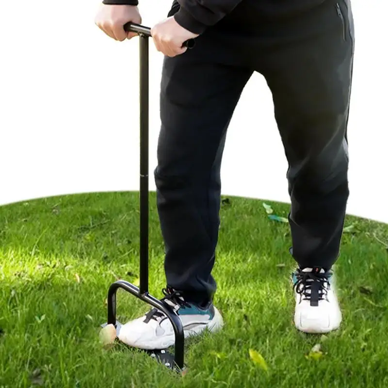 

Lawn Aeration Tool Standing Garden Soil Intake Tool Multi-Functional Lawn Yard Garden Care Tool Helper For Most Grass And Soil