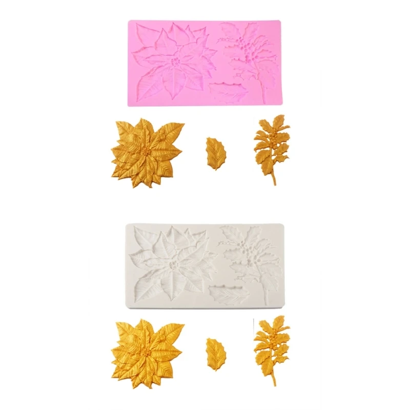 

Candy Molds Silicone Moulds Cake Decorating Tools Holly Leaf Shape Fondant Mould DropShip