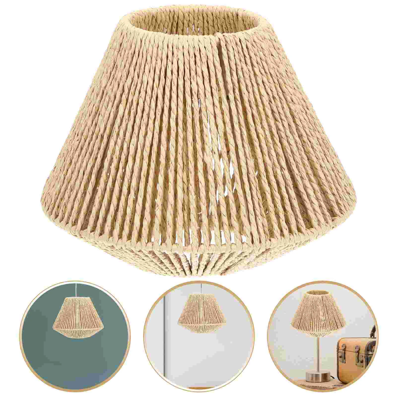 

Woven Lampshade Hanging Lamp Shade Decorative Lamp Shade Lamp Cover Replacement