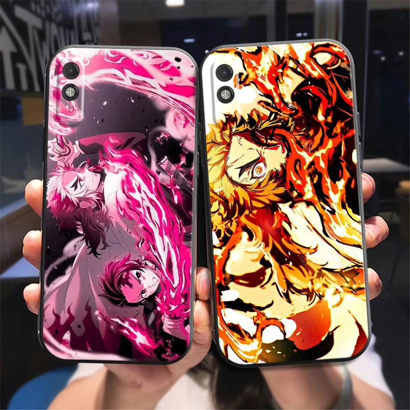 

Demon Slayer Anime Phone Case For Xiaomi Redmi 7 7A 8 8A 8T 9 9T 9A 9C Note 7 8 9 9S Back Silicone Cover Funda Carcasa