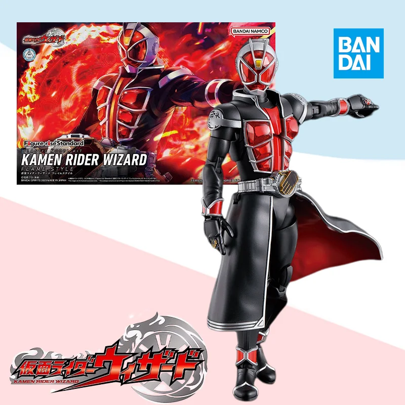 

Bandai Original BOX Figure-rise Standard FRS Masked Rider Kamen Rider WIZARD Action Anime model kit Assembly toy gift for kids