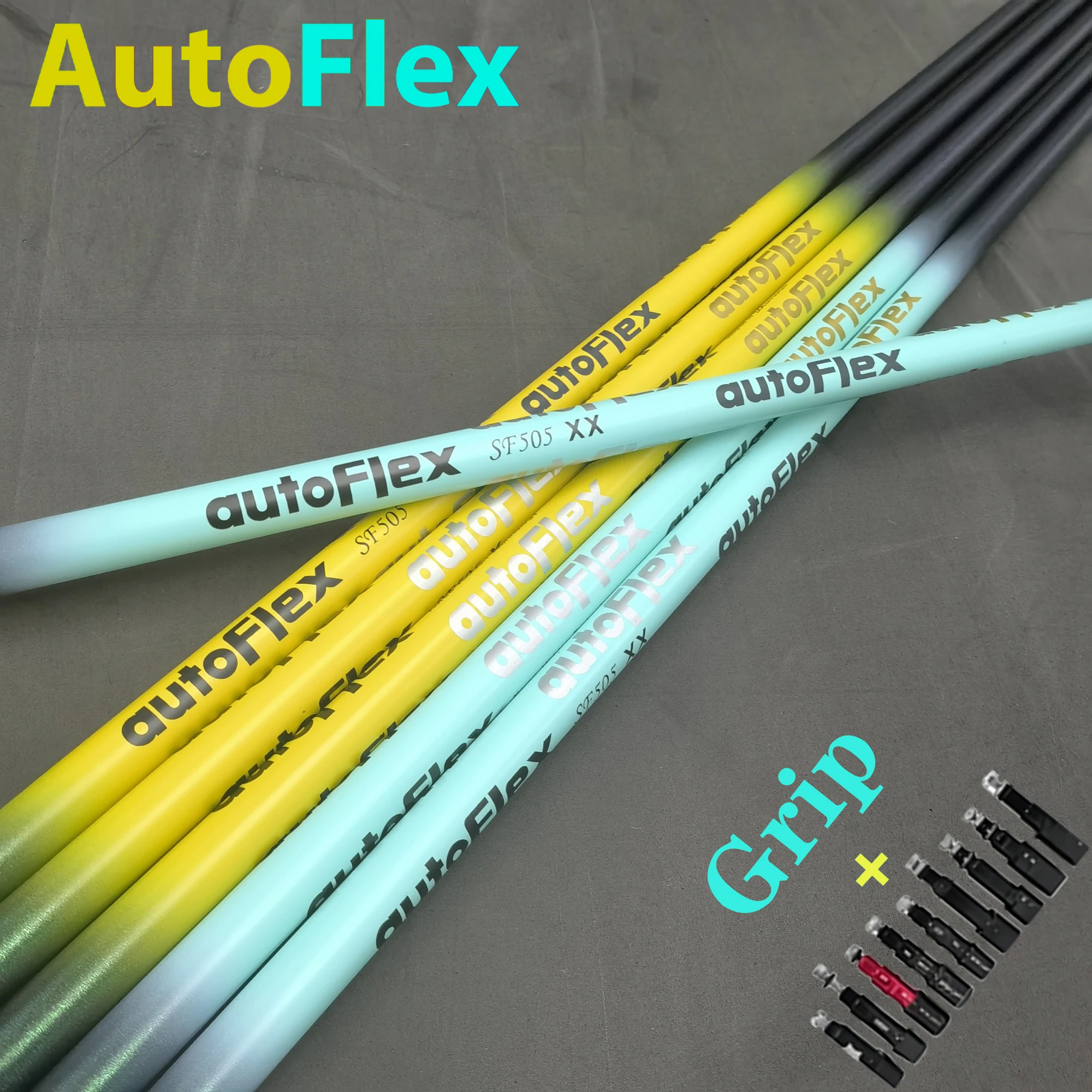 

Golf Club Shafts Autoflex Tiffany Blue/Yellow SF505xx/SF505/SF505x Flex Graphite Drivers Shaft Free Assembly Sleeve And Grip
