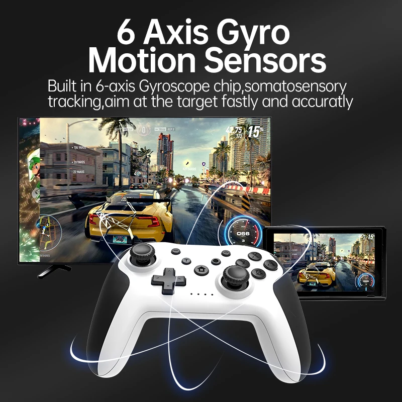 Original Wireless Controller Bluetooth For Nintendo Switch Pro PC PS3 Joystick Gamepad NFC Professional Lag-Free Gamepad