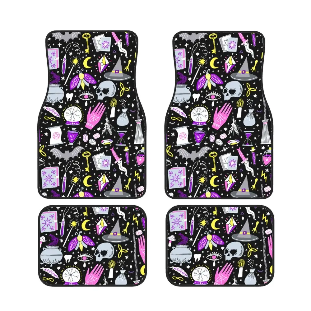 Автомобильные водонепроницаемые резиновые коврики Magic Witch Goth 4 шт. автомобильные