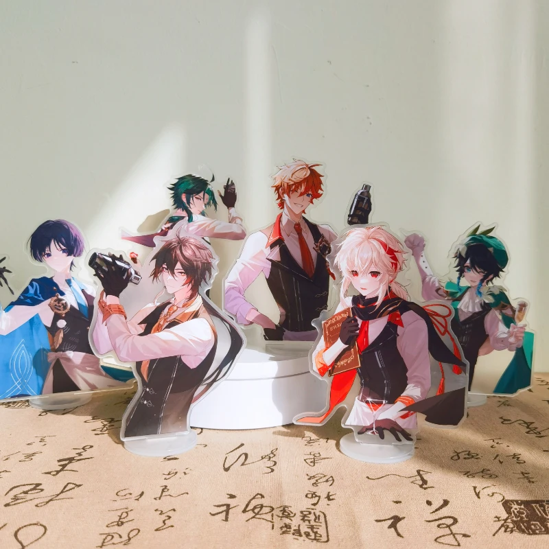 

Hot Game Anime Genshin Impact Xiao Zhongli Cosplay Acrylic Action Figure Scaramouche Stand Model Toy Desk Decor Prop Fans Gift