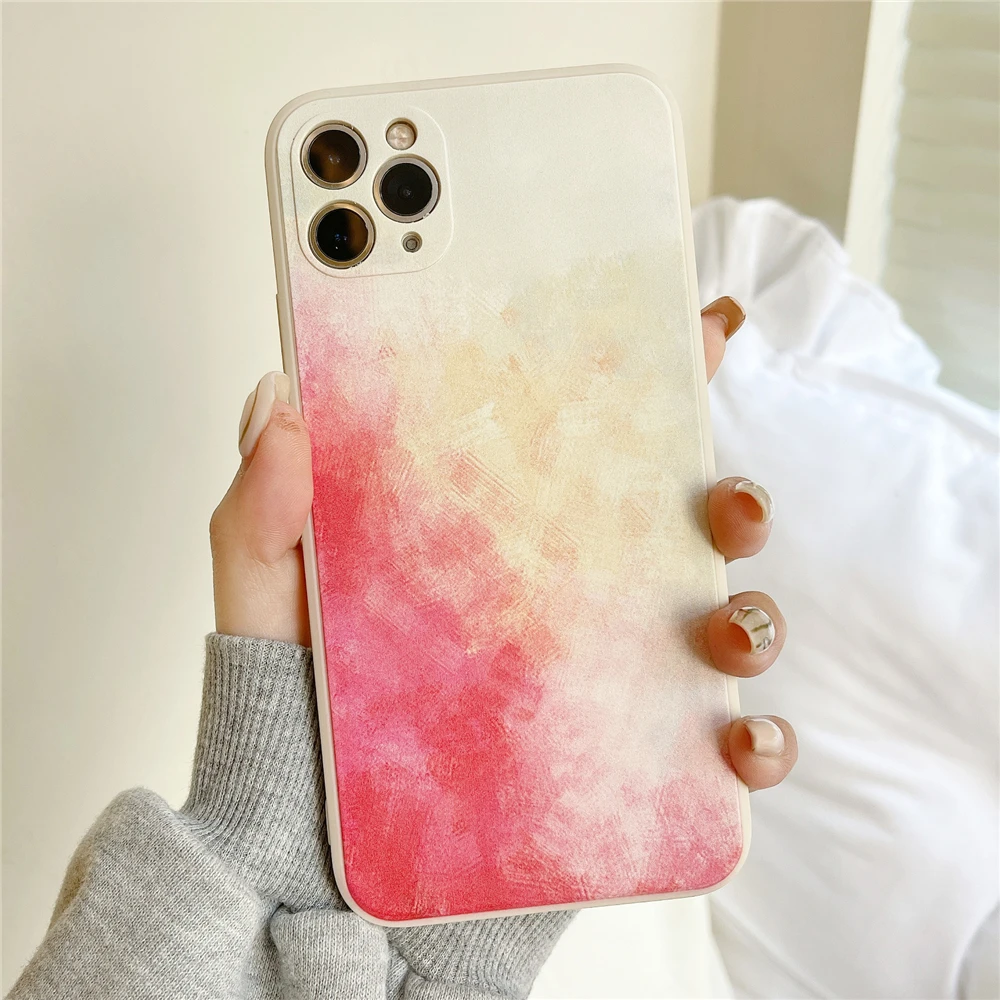 Цветной чехол из жидкого силикона для OPPO A3S A5S A12E A11K AX7 A9X F11 A72 A92 A52 A73 A32 A15 A15S A92S A94 A9 A5