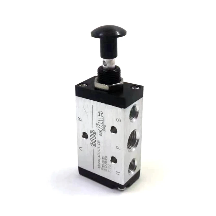 Ручной пневматический ручной вытяжной клапан серии 4R 5/2 с рычагом 4R210-08