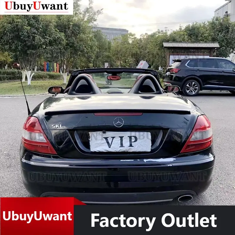 

For Benz SLK R171 Rear Trunk Lip Spoiler Boot Wings For Benz SLK 200 SLK 35 Class R171 2005-2010 Carbon Fiber Car Styling