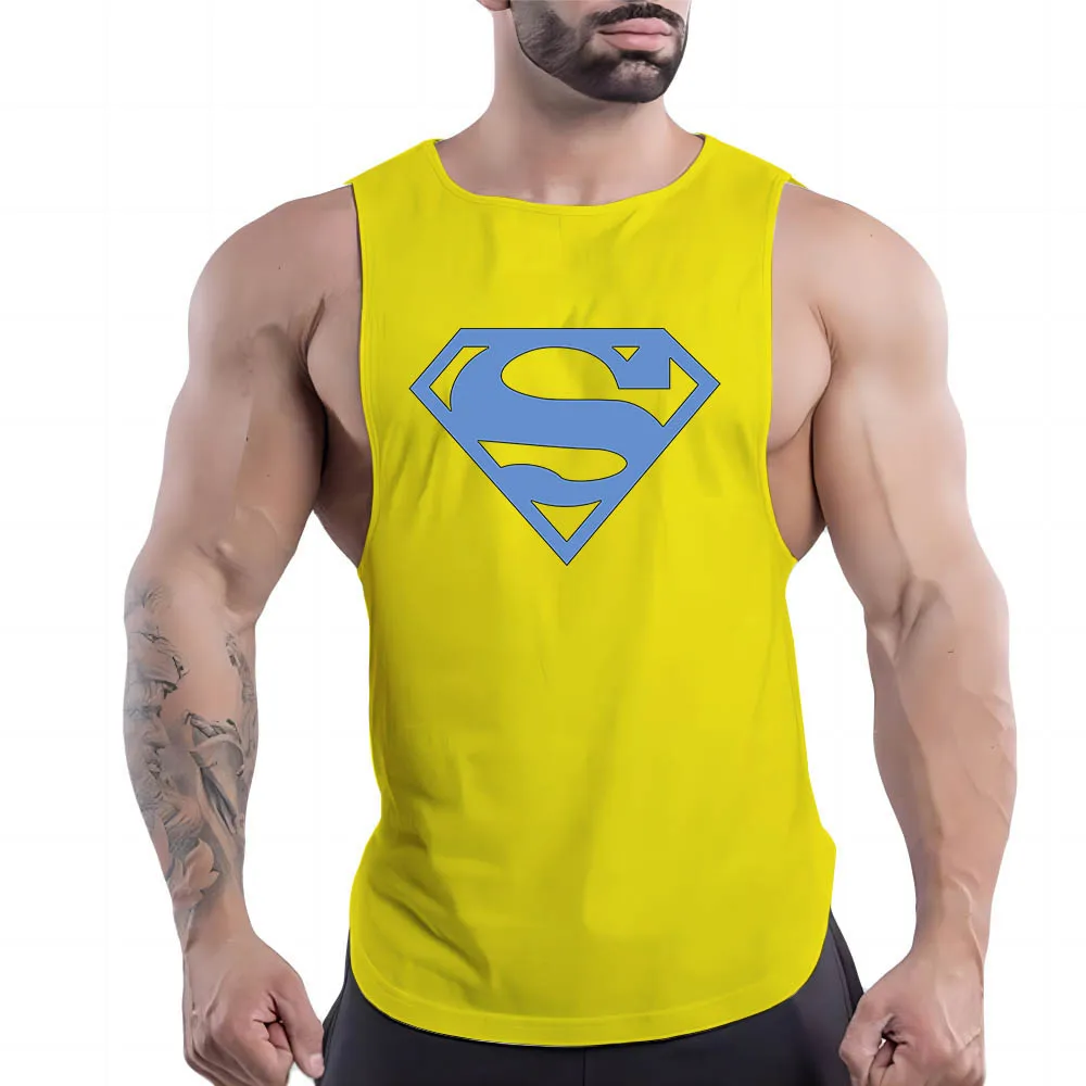 

Four Seasons для взрослых мужчин 2D Печатный многоцветный Простой Легкий Удобный Повседневный Спортивный Стиль без рукавов тренировочный топ жилет