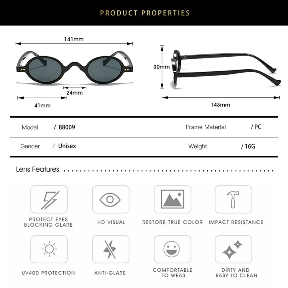 Модные маленькие круглые солнцезащитные очки для женщин Винтажные