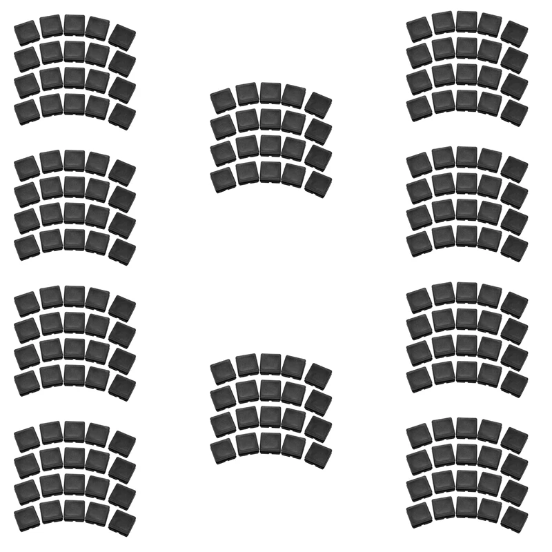 

200 шт., квадратные трубки для ножек стола, стула, 25 х25 мм