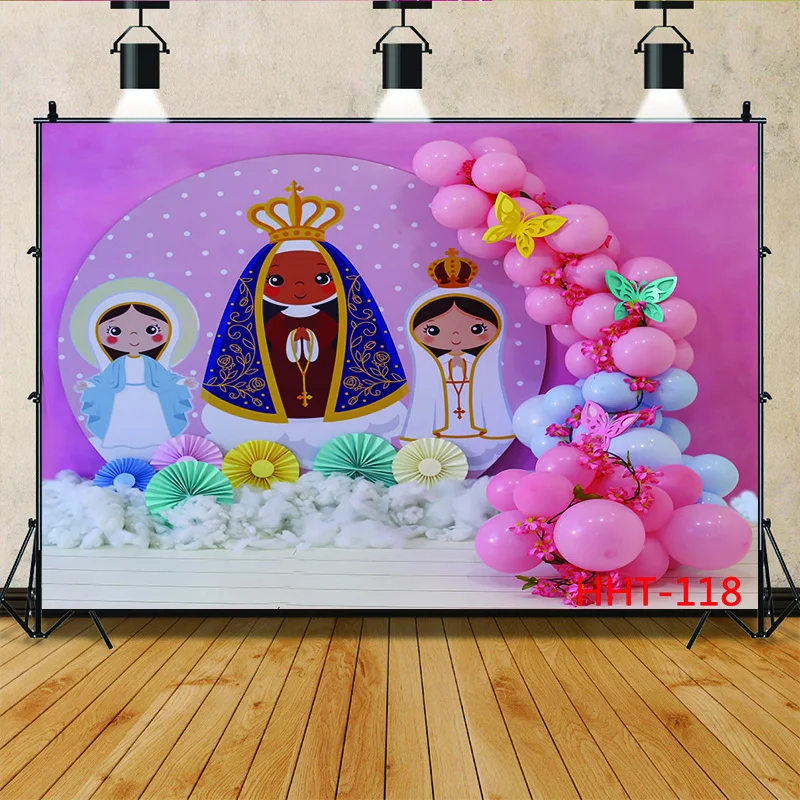 

Personalized Decoration With Colorful Balloon Arch Snowman Background Newborn Baby Birthday Photography Backdrops 32928 FSS-108