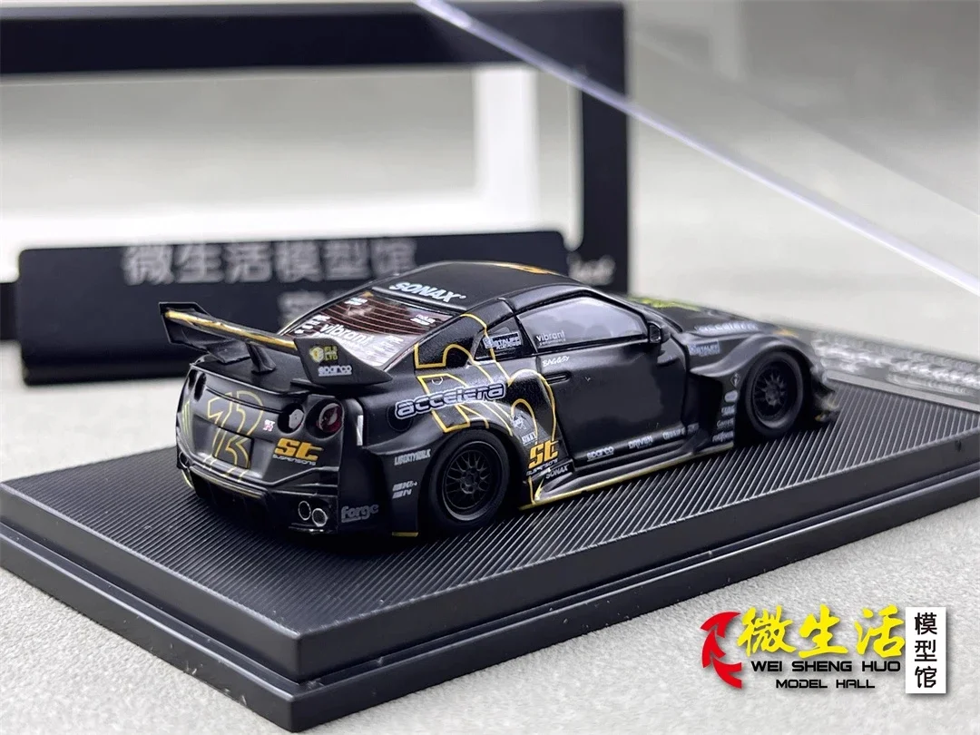 Фото Готовые акции MC 1:64 LB 35GT-RR Matte Black Коллекция Подарочная масштабная модель автомобиля №5