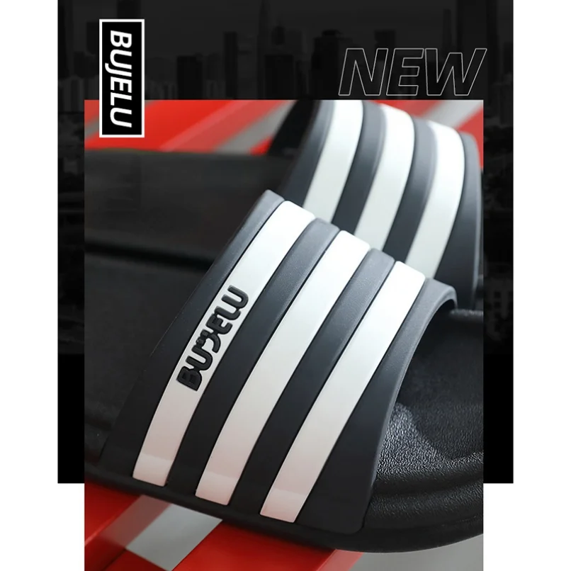 Striped Home Slipper Woman Cloud Summer Sandal Men Flip Flops Beach Non Slip Soft Sole Bathroom House Shoes Female Male 2023 New