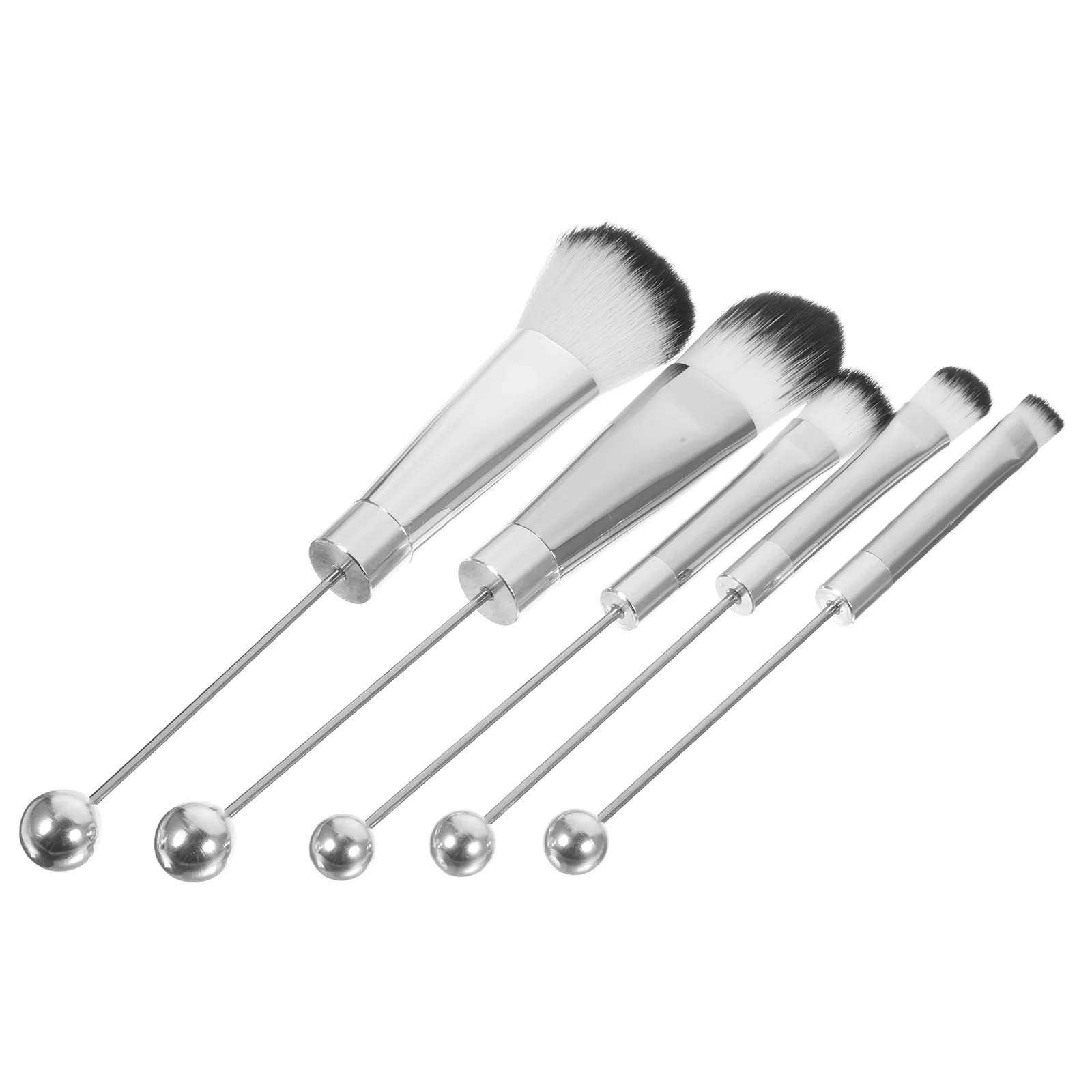 

5 Pcs Makeup Brush Women Blush Eyes Brushes Metal Small Eyeshadow Loose Powder Eyebrow